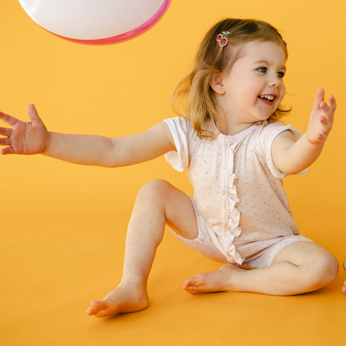 Rampers muślinowy Meadow Eevi - różowy 