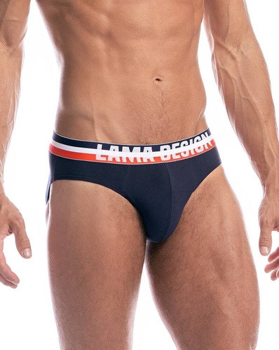 Slipy męskie M-1028 SD Lama -granatowy szary