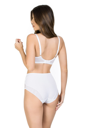 Figi damskie wysokie 19057 Dots biały