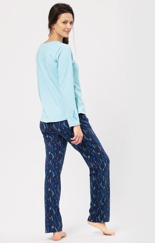 Piżama Damska LNS 535 Key - niebieska