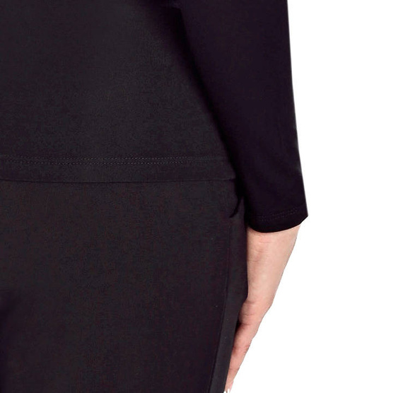 Bluzka damska bambusowa Aria Teyli - czarny