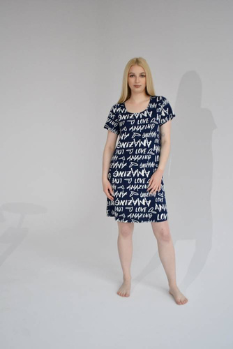 Koszula Nocna 645 Amazing Forex - granatowy