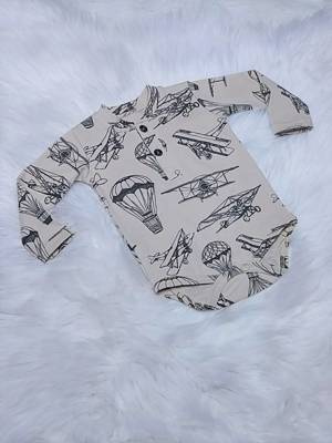 Body z długim rękawem Aviator Bambarillo beżowy