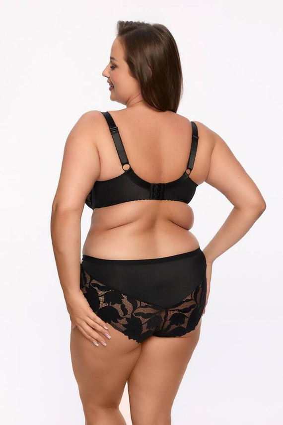 Biustonosz półusztywniany BSM 1134 Keto Maxi Gaia -czarny