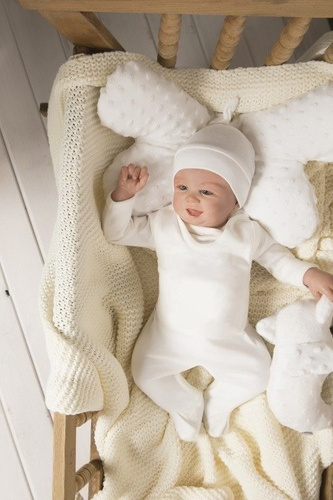 4516 01 Komplet wyprawkowy 5-częściowy gładki "Basic" Nicol - biały