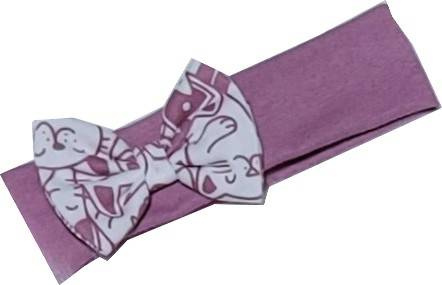 Opaska z kokardką Kotki Bambarillo szary