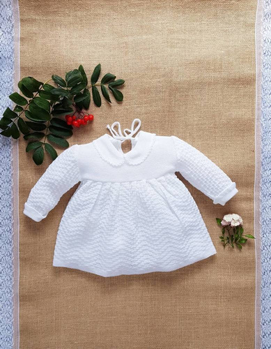 Sukienka ażurowa SU1B Marija - biały