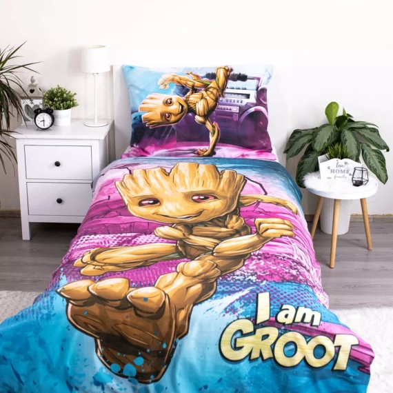 Pościel dziecięca bawełniana I am Groot Jerry Fabrics