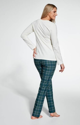 Piżama damska 763/350 Nelly Cornette - kremowy