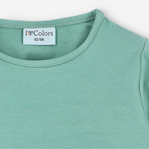 Bluza dresowa I love Colors - zielony