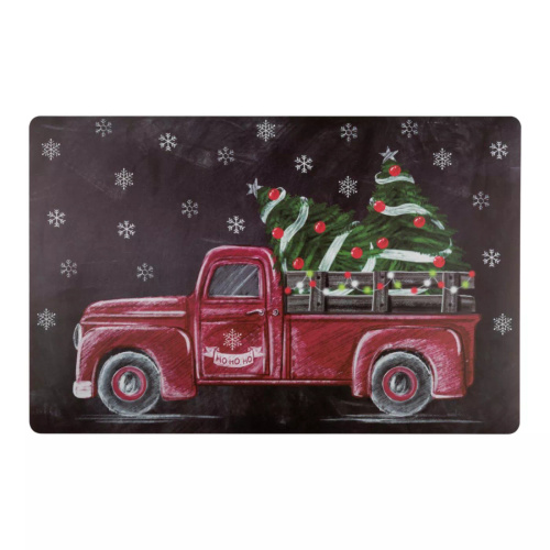 Podkładka świąteczna Christmas Car 28x43 cm – wodoodporna mata stołowa Spod Igły i Nitki