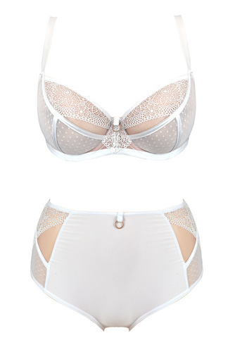 Biustonosz miękki 19057 Dots Mediolano biały