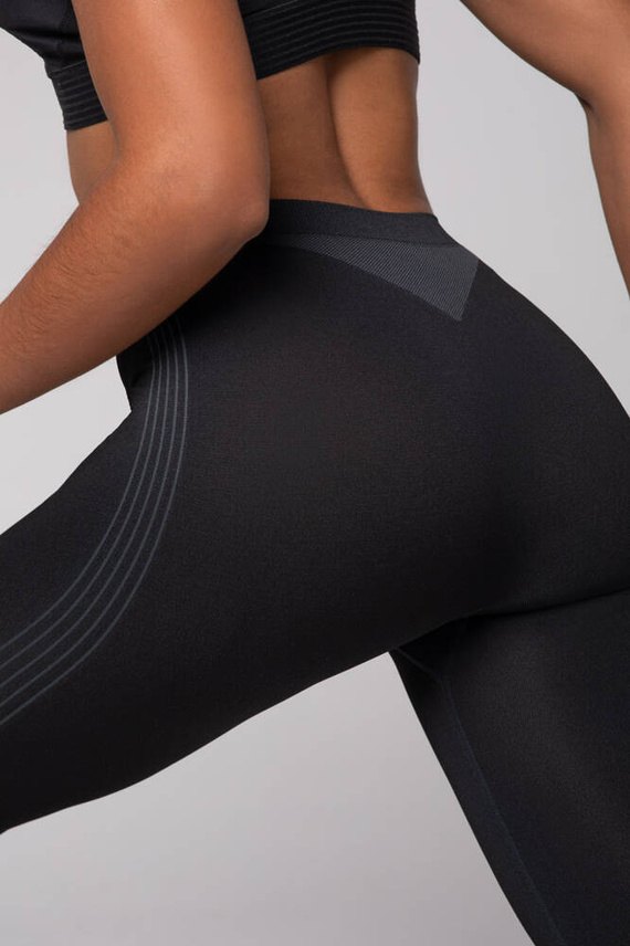 Legginsy termoaktywne Powerful Spaio black/grey