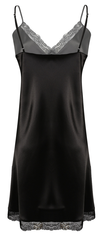 Ida Halka satynowa koszulka damska DKaren - czarna