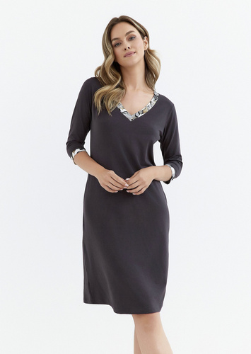 Koszula nocna 413 Cana -grafitowy