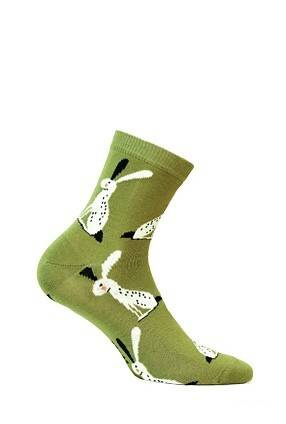 G84.01N Skarpety Damskie wzorowane  Gatta 766 white/lurex