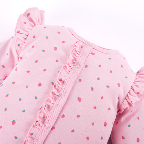 Pajac bez stópek Strawberry & Love Eevi- różowy