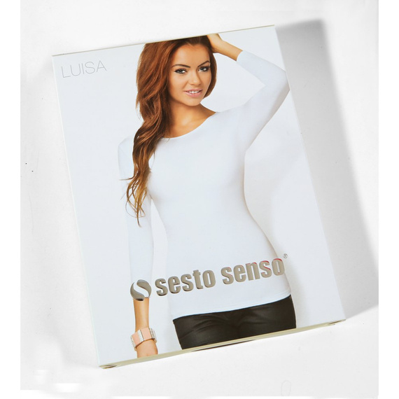 Bluzka damska długi rękaw Luisa Sesto Senzo biały