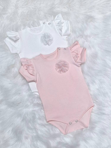 Body z krótkim rękawem Rozalia Bambarillo ecru