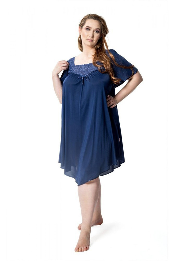 Koszula nocna damska 388 Józefina Mewa niebieski