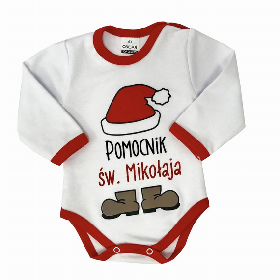 55121992 Body z długim rękawem "Pomocnik Św. Mikołaja" Oscar Kids