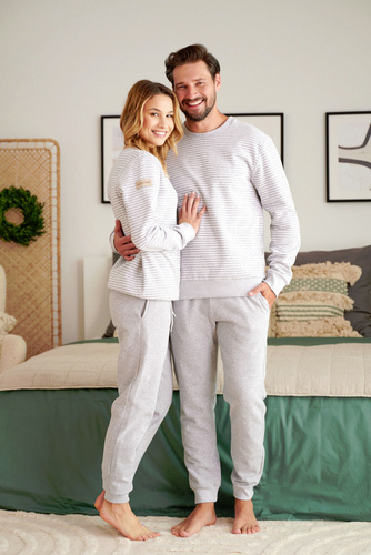 PMB.5248 Piżama Męska Doctor Nap - szara