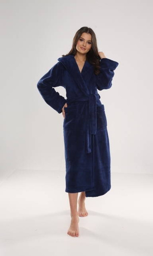 807 Luna II Długi Szlafrok Damski Forex - Granat