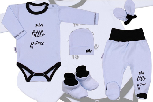 Wyprawka niemowlęca "Little Prince" Terjan - szary melanż