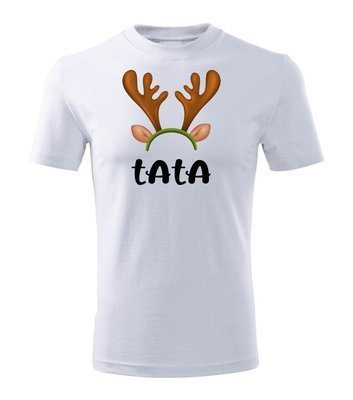 Koszulka męska świateczna "Tata" do zestawu MAMA TATA SYN/CÓRKA Moocha