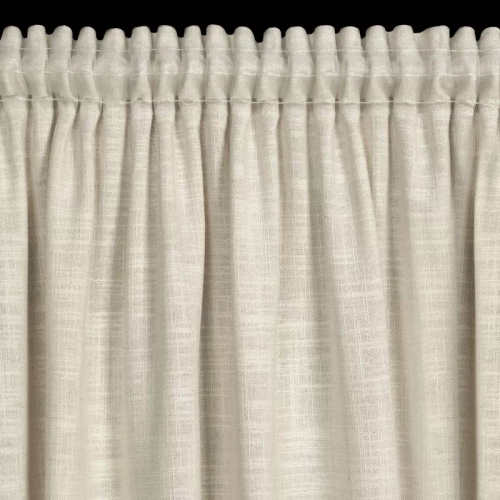 Zasłona na taśmie Rosi Eurofirany ciemny beżowy 