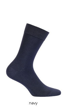 Skarpety Comfort Man Bamboo W94.028/ U94.028 WOLA - granatowy