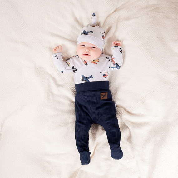 Nicol Willy czapeczka niemowlęca bawełniana 219054 – z motywem samolotów