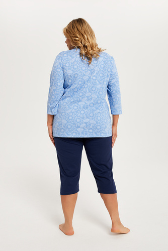 Piżama Damska 3/4 rękaw, 3/4 spodnie Jomala Italian Fashion