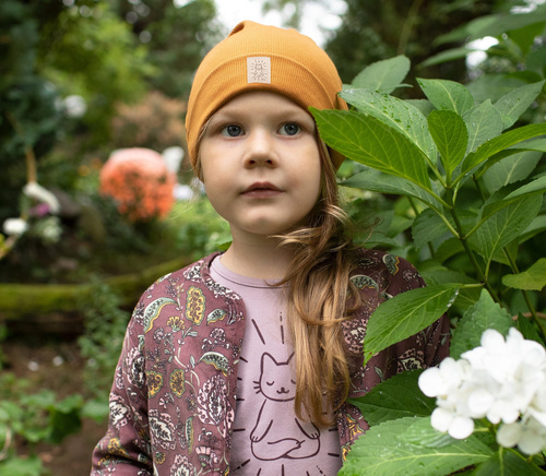 Czapka niemowlęca z naszywką Magic Vibes Pinokio - żółty