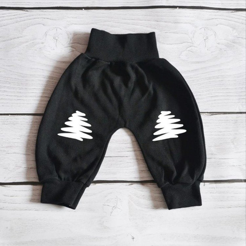 Spodnie świąteczne z choinką Moocha czerwony 