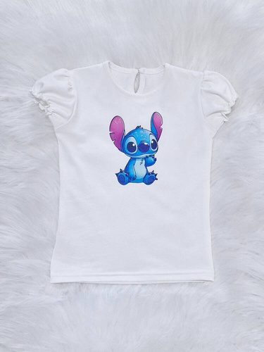 Koszulka dziecięca Stworek krótki rękaw Bambarillo ecru