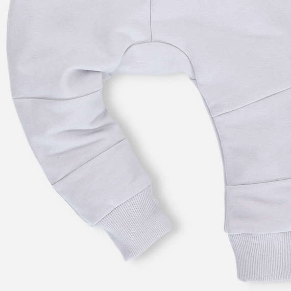 Spodnie dresowe z bawełny organicznej Safari Adventure Nini szare