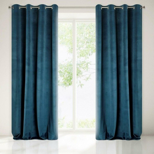 Zasłona gotowa zaciemniająca Vellis Eurofirany ciemny różowy