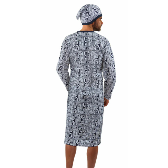 Koszula męska z szlafmycą 2024/02 Rodeo Sesto Senso