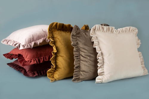 Poszewka dekoracyjna Velvet 25 Eurofirany - ciemnozielony