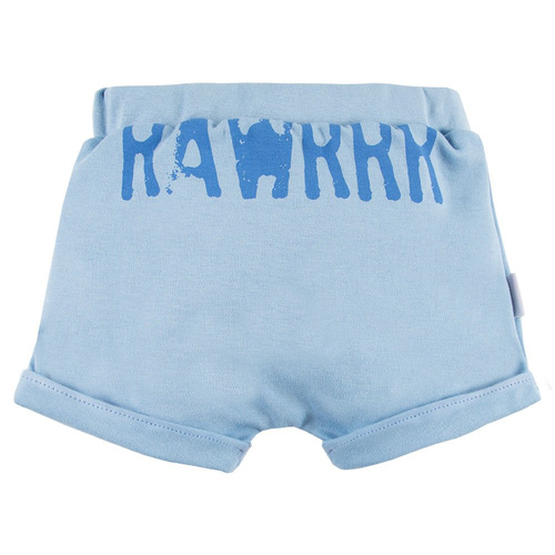 Szorty z wiązaniem Nature Ewa Klucze - niebieski