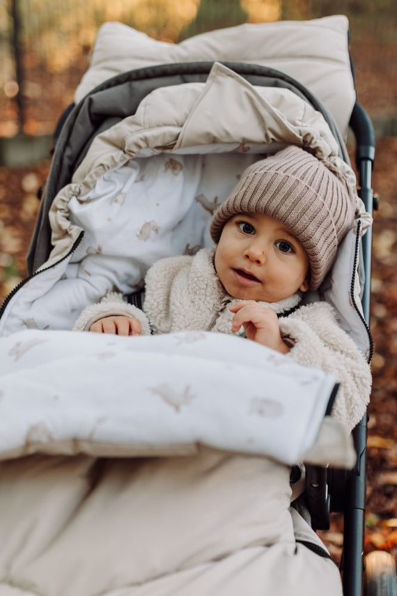 Wodoodporny śpiworek do wózka Everest Makaszka- Honey Bunny