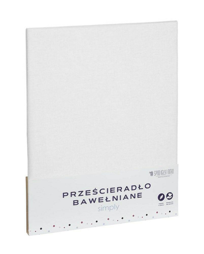 Prześcieradło bawełniane jednobarwne Simply Spod Igły i Nitki czarny