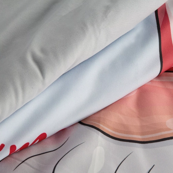 Beiner Eurofirany Pościel świąteczna z mikrowłókna – skrzat, szary komplet, miękka i trwała