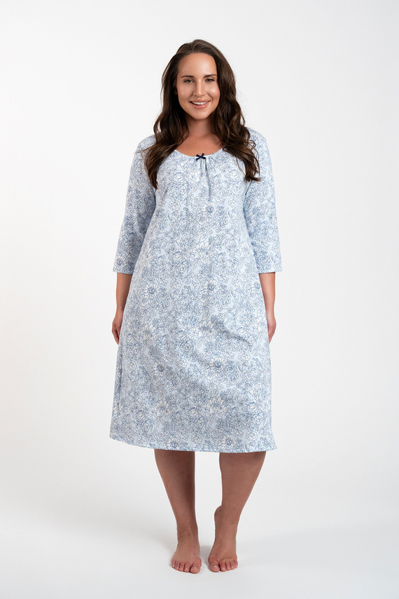 Koszula nocna damska Antonia Italian Fashion - druk niebieski