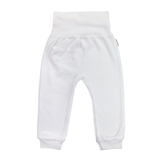 Spodnie niemowlęce SPB002 Basic Mamatti - biały