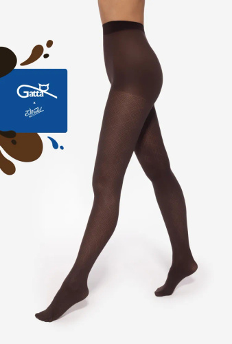 Wedel wz.02 Rajstopy damskie 40 den Gatta - dark choco