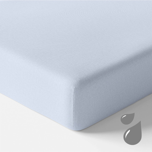 Prześcieradło dziecięce nieprzemakalne Eevi - jasny niebieski