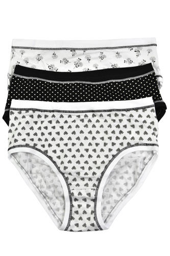 Majtki damskie Cotonella MINI-2H100 3-pak – bawełna z elastanem, niska talia