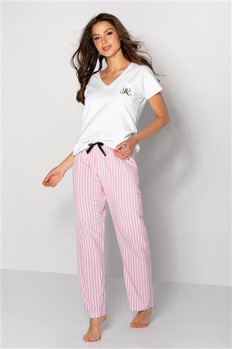 Piżama damska Jennifer Momenti Per Me white-pink